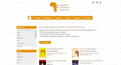 Desktop Screenshot of librairienumeriqueafricaine.com